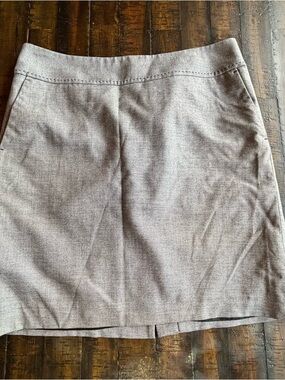 LOFT Light Heather Gray Pencil Skirt